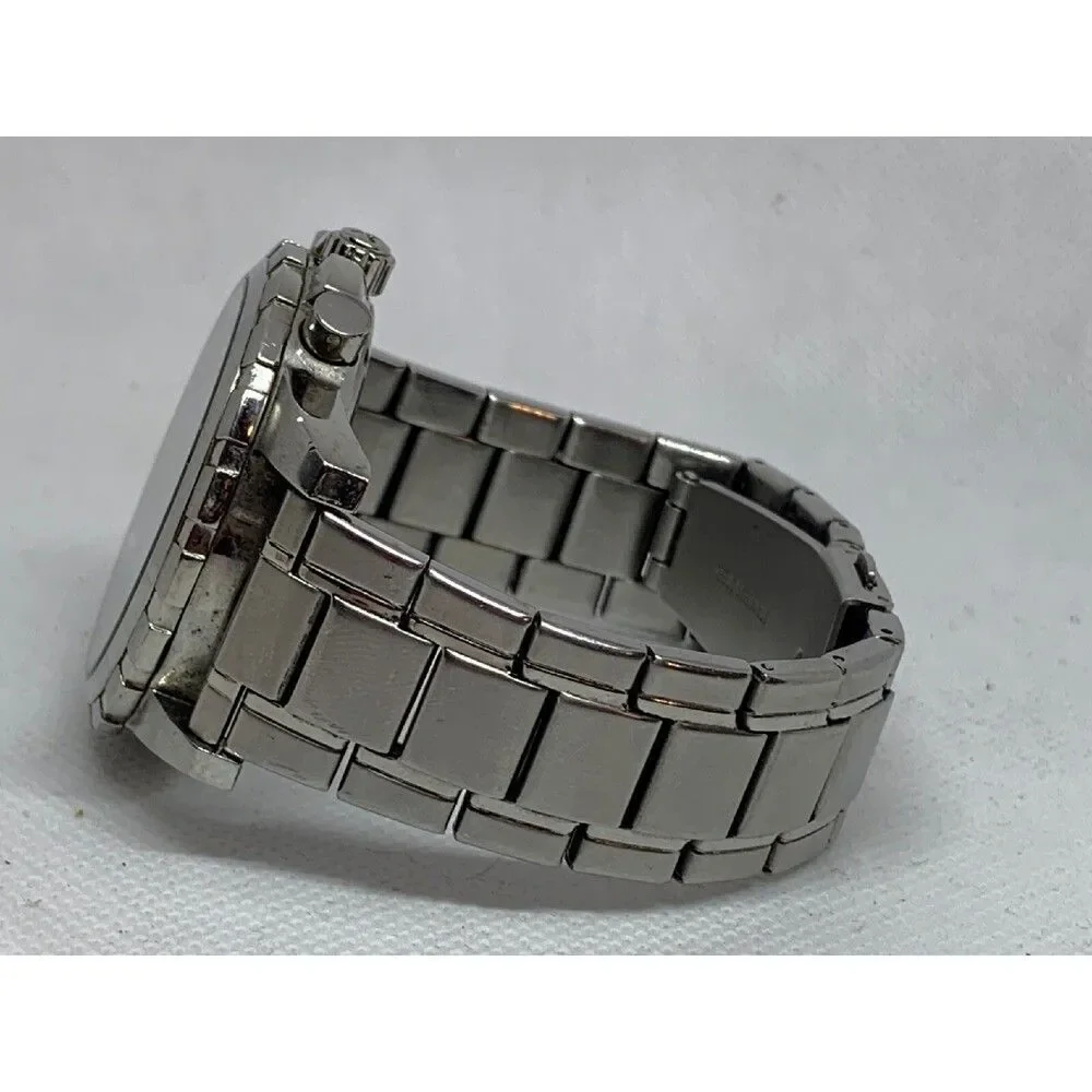 Fossil FS4642 Men's Silver Stainless Steel Analog Black Dial Quartz Watch E299